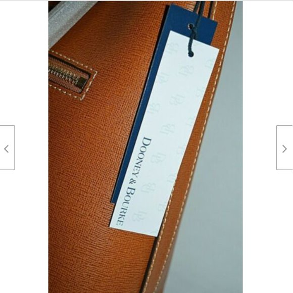 Dooney & Bourke Saffiano Italian Leather Brown Bag - Picture 7 of 12